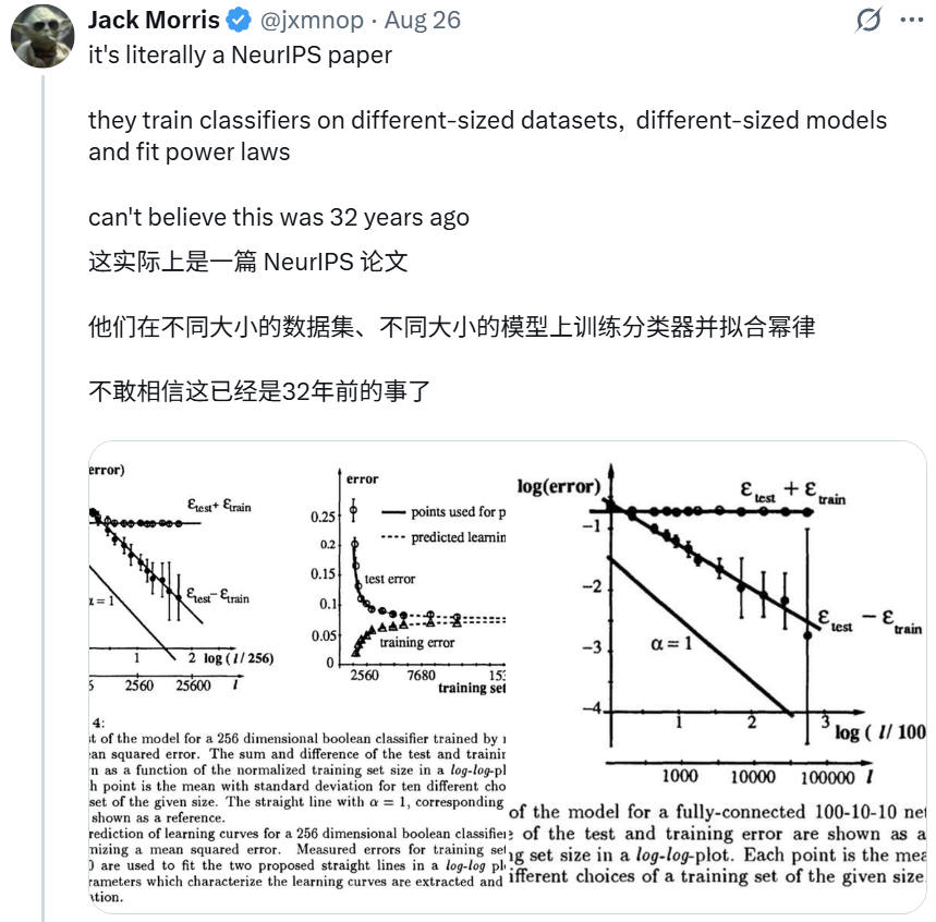 Scaling Laws起源于1993年？OpenAI总裁：深度学习的根本已揭秘插图1