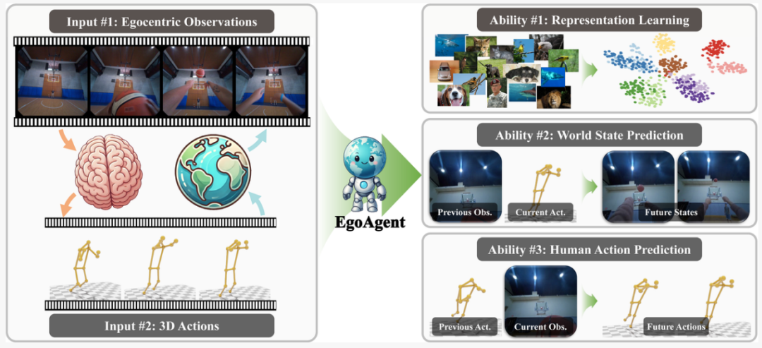 ICCV 2025 | 浙大、港中文等提出EgoAgent:第一人称感知-行动-预测一体化智能体插图3 ICCV 2025 | 浙大、港中文等提出EgoAgent:第一人称感知-行动-预测一体化智能体插图3