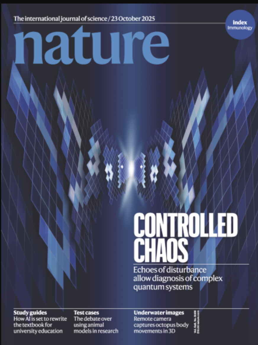 刚拿诺奖就登Nature封面!谷歌“量子回声”算法计算提速13000倍,可重复验证结果插图 刚拿诺奖就登Nature封面!谷歌“量子回声”算法计算提速13000倍,可重复验证结果插图
