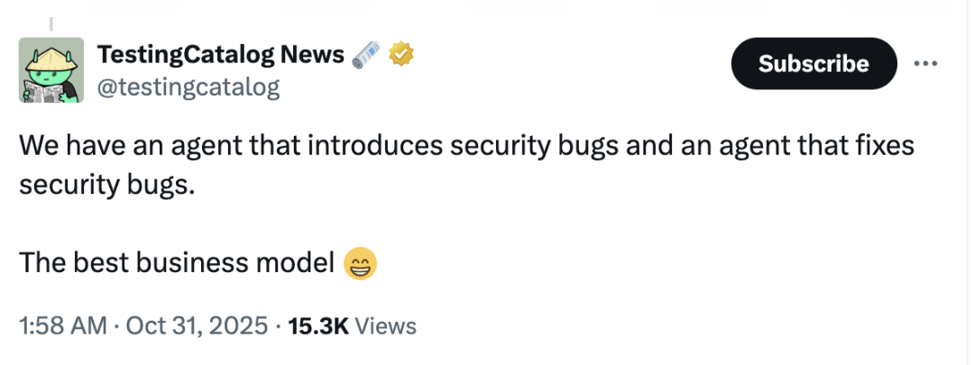 OpenAI首个GPT-5找Bug智能体:全自动读代码找漏洞写修复插图4 OpenAI首个GPT-5找Bug智能体:全自动读代码找漏洞写修复插图4