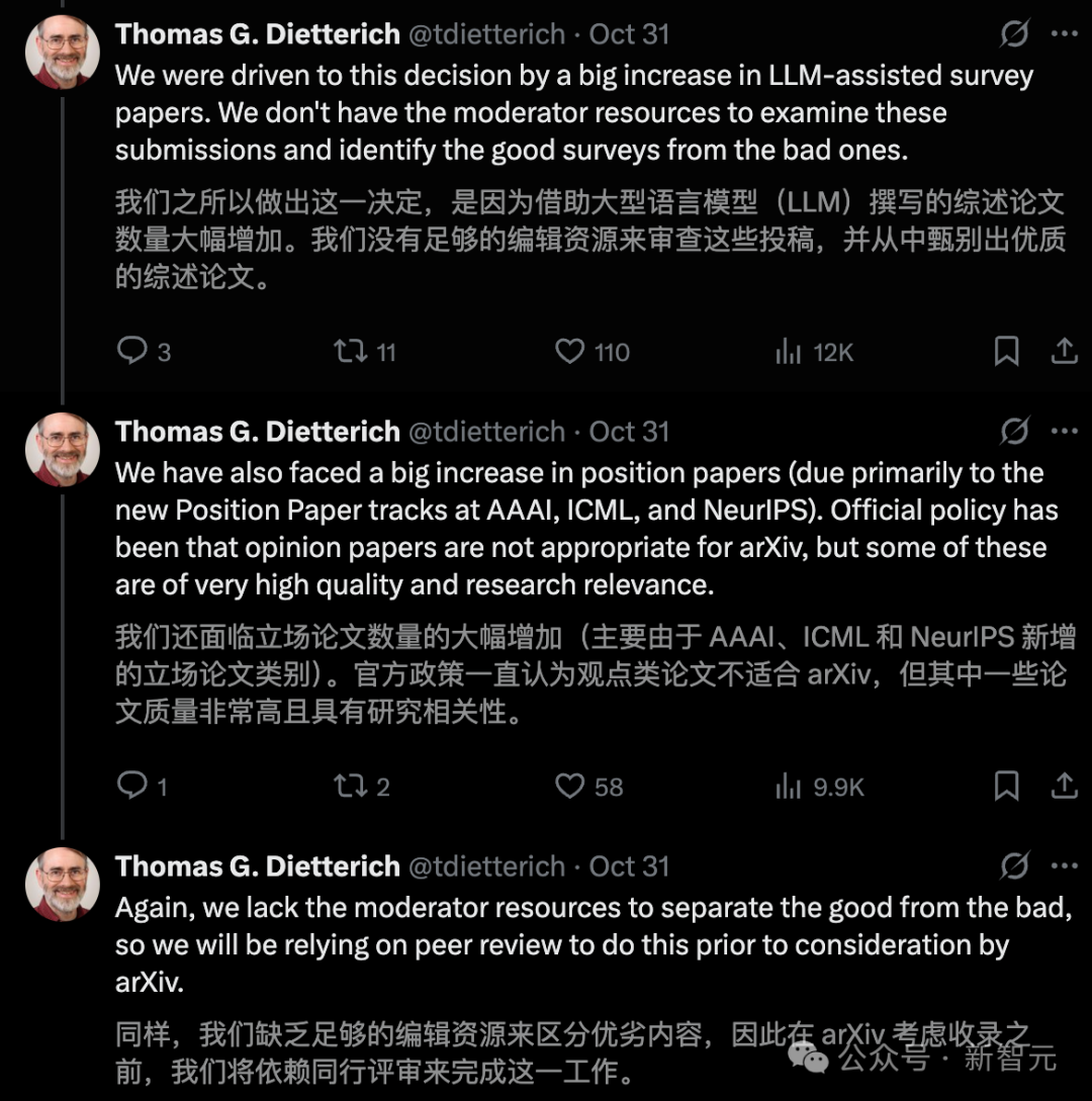 突发!arXiv CS新规:未经同行评审,一律不收插图2 突发!arXiv CS新规:未经同行评审,一律不收插图2
