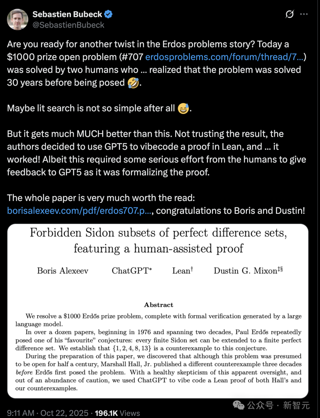 数学界无视「30年漏洞」,GPT-5一眼看穿!陶哲轩:AI科研革命开始了插图3 数学界无视「30年漏洞」,GPT-5一眼看穿!陶哲轩:AI科研革命开始了插图3