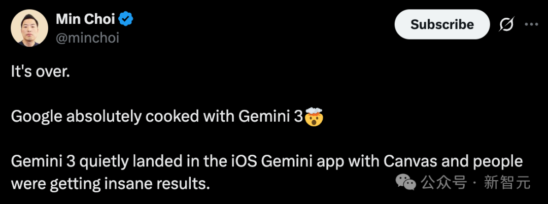 年度最强AI压轴!谷歌Gemini 3.0下周决战OpenAI,前端要下岗了插图8 年度最强AI压轴!谷歌Gemini 3.0下周决战OpenAI,前端要下岗了插图8