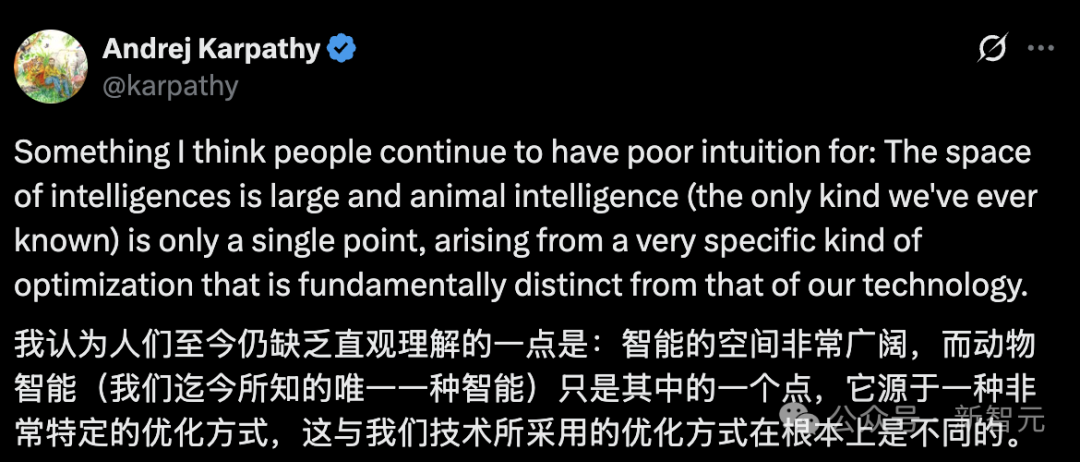 Karpathy最新发文:醒醒!别把AI当人看,它没欲望也不怕死插图 Karpathy最新发文:醒醒!别把AI当人看,它没欲望也不怕死插图